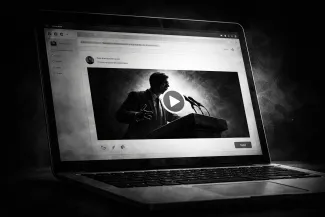 image of vido on laptop